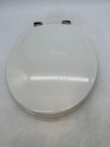 Mayfair 830CHSLB Round Enameled Wood Toilet Seat, White (New)