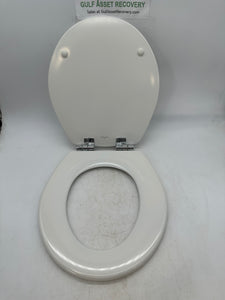 Mayfair 830CHSLB Round Enameled Wood Toilet Seat, White (New)