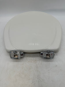 Mayfair 830CHSLB Round Enameled Wood Toilet Seat, White (New)