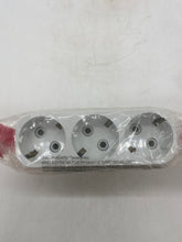 Load image into Gallery viewer, Makel 10033 3-Socket, Grounded, White, 16A 250V *Lot of (3)* (New)