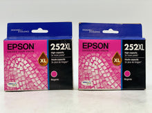 Load image into Gallery viewer, Epson 252XL Magenta Ink Cartridge *Lot of (2)* 09/2018 (New)