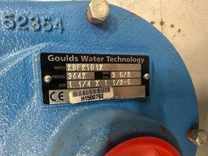 Goulds 2BF21012 1-1/4"x1-1/2”-5 Centrifugal Pump w/ 3-5/8" Impeller, 1HP Motor (No Box)