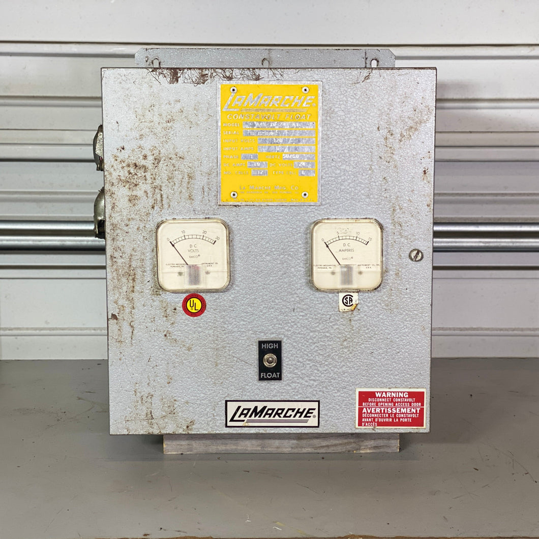 La Marche A46-10-24V-11 Constavolt Float Battery Charger, 24VDC 10A (Used)