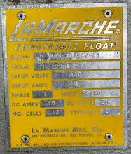 Load image into Gallery viewer, La Marche A46-10-24V-11 Constavolt Float Battery Charger, 24VDC 10A (Used)