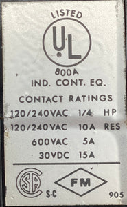 Agastat 7012VK Time Delay Relay 32VDC Coil 1-300 Seconds (Used)