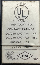 Load image into Gallery viewer, Agastat 7012VH Time Delay Relay 32VDC Coil 3-30 Minutes w/ Aux. Contact (Used)