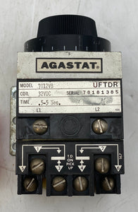 Agastat 7012VB Time Delay Relay 32VDC Coil .5-5 Seconds (Used)