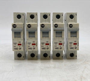 Allen-Bradley 1492-SP1B050 Series C Circuit Breaker 5A *Lot of (5)* (Used)