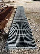 Load image into Gallery viewer, Grating 3’ x 23’-6&quot; x 1&quot; Galvanized Steel Bar Grating, Smooth (Used)
