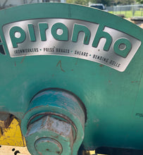 Load image into Gallery viewer, Piranha P-120 Ironworker 120 Ton Hydraulic Powered Unit w/ 3' Backgauge (Used)