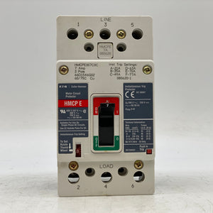 Eaton Cutler-Hammer HMCPE007C0C Motor Circuit Protector 7A 3-P 600VAC (Used)