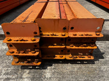 Load image into Gallery viewer, Pallet Rack Beam 120&quot; x 5” 3-Stud Oval Teardrop *Lot of (9)* (Used)
