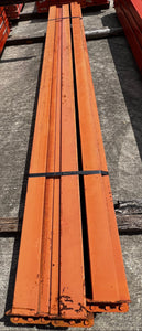 Pallet Rack Beam 120" x 5” 3-Stud Oval Teardrop *Lot of (9)* (Used)