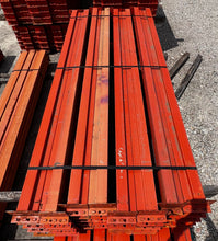 Load image into Gallery viewer, Pallet Rack Beam 96&quot; x 4” 3-Stud Shield Teardrop *Lot of (40)* (Used)