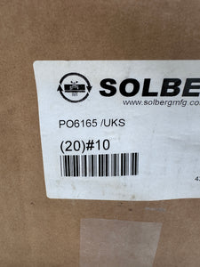 Solberg 10 Paper Replacement Filter Element, 2-Micron *Box of (20) Filters* (New)