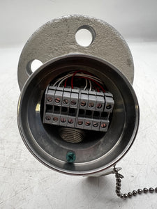 Pushna PII-1016-15 PSE Thermocouple w/ 10" Tapered Shank, 7" Backing Flange (New)