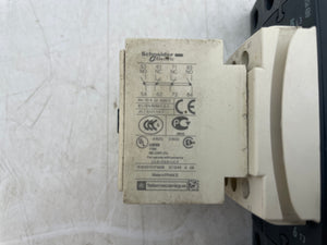 Schneider Electric LC1D50AM7 Motor Starter, 50A, w/ LRD365 OLR, LADN22 (Used)