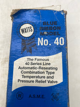 Load image into Gallery viewer, Watts 40XL-5 Temperature &amp; Pressure Relief Valve, M15, 3/4&quot; NPT (Open Box)