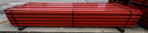 Pallet Rack Beam 120" x 5” 3-Stud Shield Teardrop *Lot of (35)* (Used)