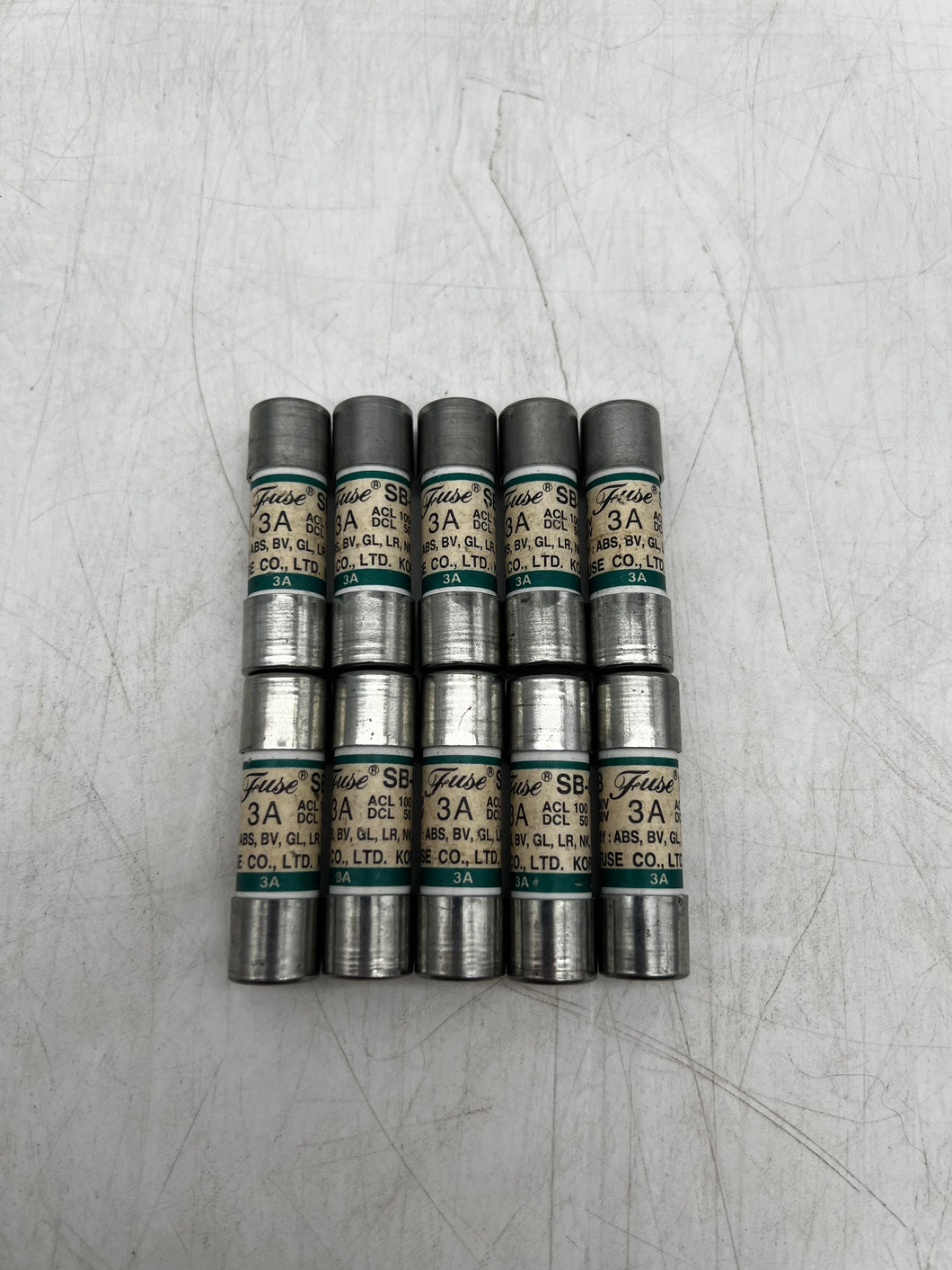 SB Fuse Co. SB-C1 Fuse, 3A, 5A, 10A, 500V (No Box)