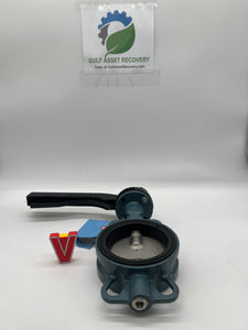Butterfly Valve 4" w/ Handle, GGG40, PN16, 150LB, 10K, DN100 (No Box)