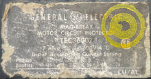 Load image into Gallery viewer, GE TEC36007 Circuit Breaker, 7A, 3P, 600VAC (Used)