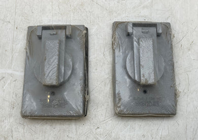 Cooper Crouse-Hinds TP7202 1-Gang Weatherproof Recept/Switch Cover *Lot of (2)* (New)