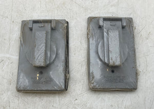 Cooper Crouse-Hinds TP7202 1-Gang Weatherproof Recept/Switch Cover *Lot of (2)* (New)