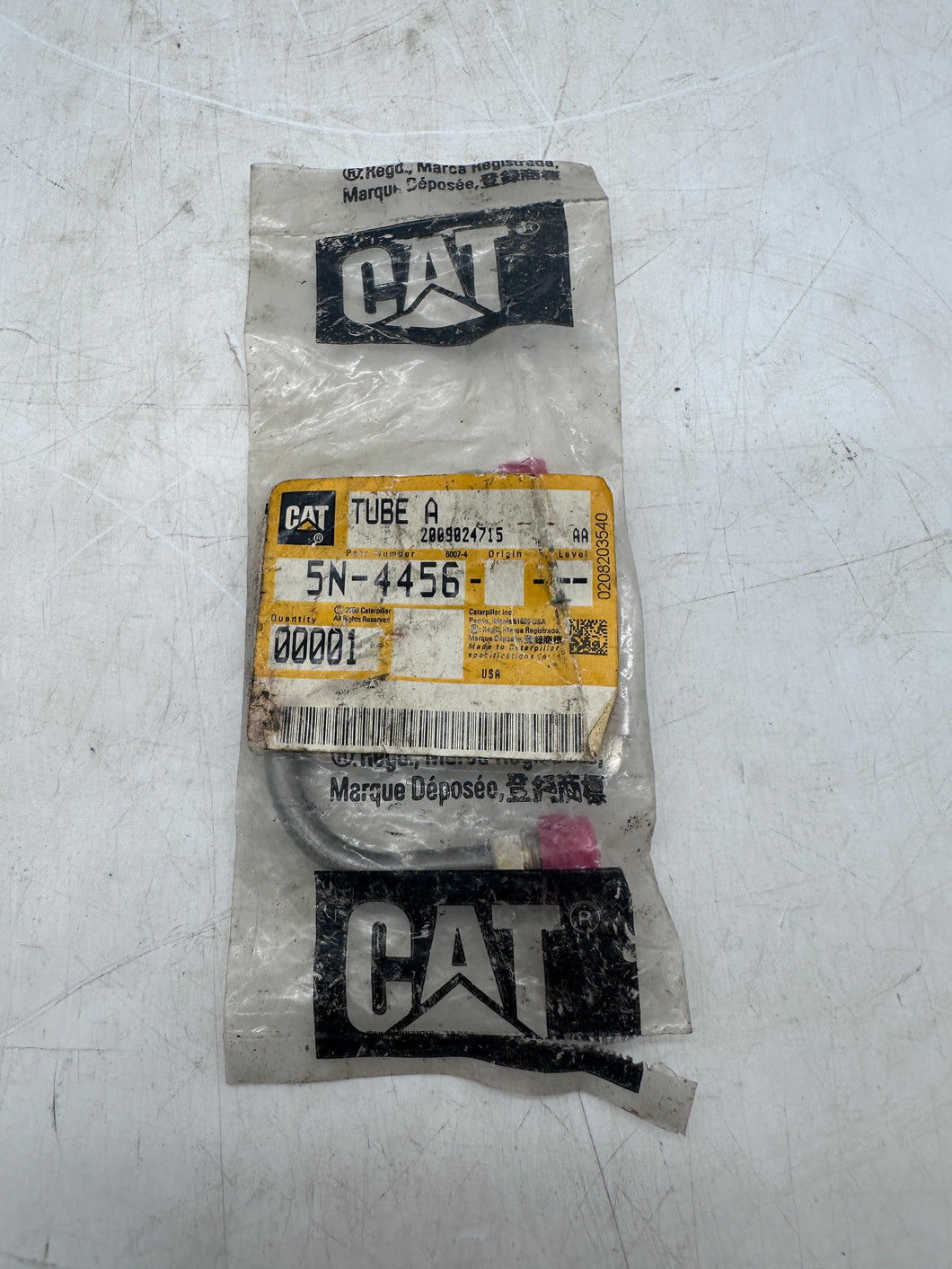 Caterpillar 5N-4456 OEM Fluid Carrying Tube Assembly (New)