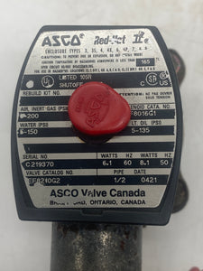 ASCO EF8210G2 Solenoid Valve, 1/2" FNPT (No Box)