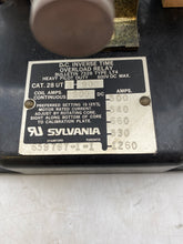 Load image into Gallery viewer, Sylvania 28UT3-900 DC Inverse Time OL Relay Type LT4 HD Pilot 600VDC Max (Used)