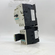 Load image into Gallery viewer, Siemens 3RV1031-4DA10 Sirius Circuit Breaker Size S2 w/ Contactor, Aux (Used)