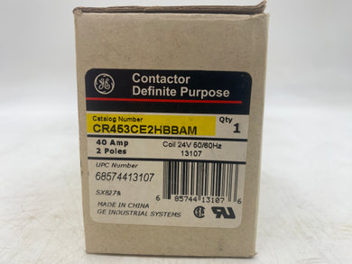 GE CR453CE2HBBAM Definite Purpose Contactor, 40A *Lot of (3)* (Open Box)