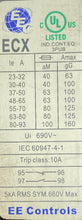Load image into Gallery viewer, EEC Controls ECX95 AC Contactor, 95A, 600V Max W./ ECX Overload Relay (Used)