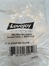 Load image into Gallery viewer, Lovejoy CJ38-SPIDER-92A-YELLOW-URE Jaw Coupling Insert *Lot of (3)* (Open Box)