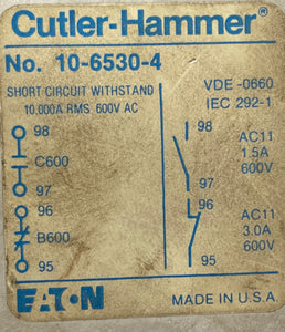 Eaton Cutler-Hammer AN16NN0E Size 4 Starter w/ 208V Coil (Used)