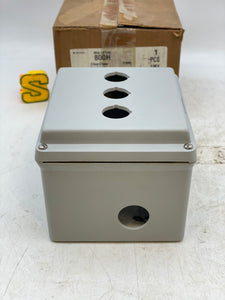 Allen-Bradley 800H-3HZ4Y 30mm Push Button Enclosure, 3 Hole, Fiberglass (New)