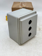 Load image into Gallery viewer, Allen-Bradley 800H-3HZ4Y 30mm Push Button Enclosure, 3 Hole, Fiberglass (New)