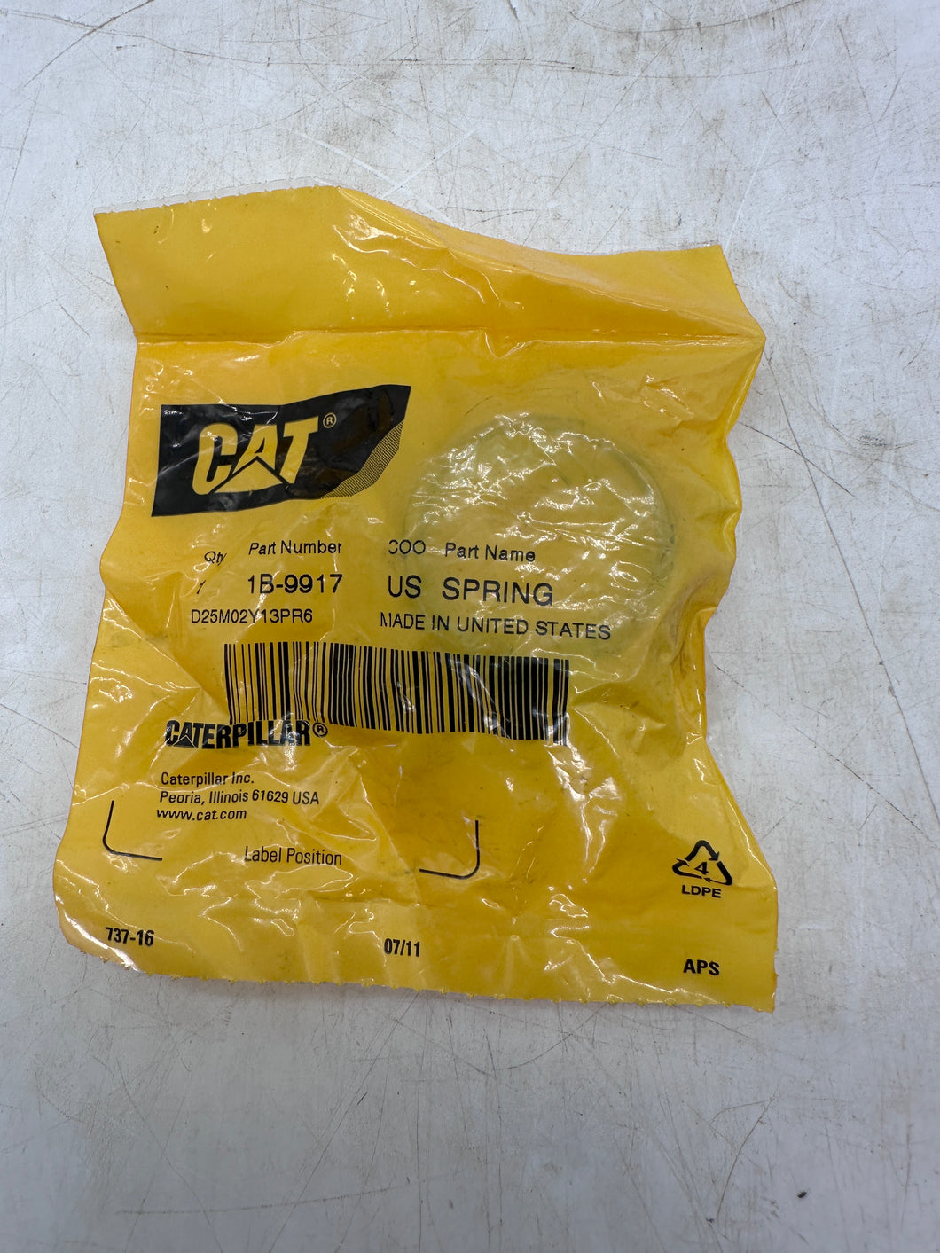 Caterpillar 1B-9917 OEM Compression Spring, 38.34mm Diameter *Lot of (8)* (New)