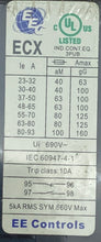Load image into Gallery viewer, EEC ECX-63-80A Thermal Overload Relay 80A 600VAC 3-Pole (New)
