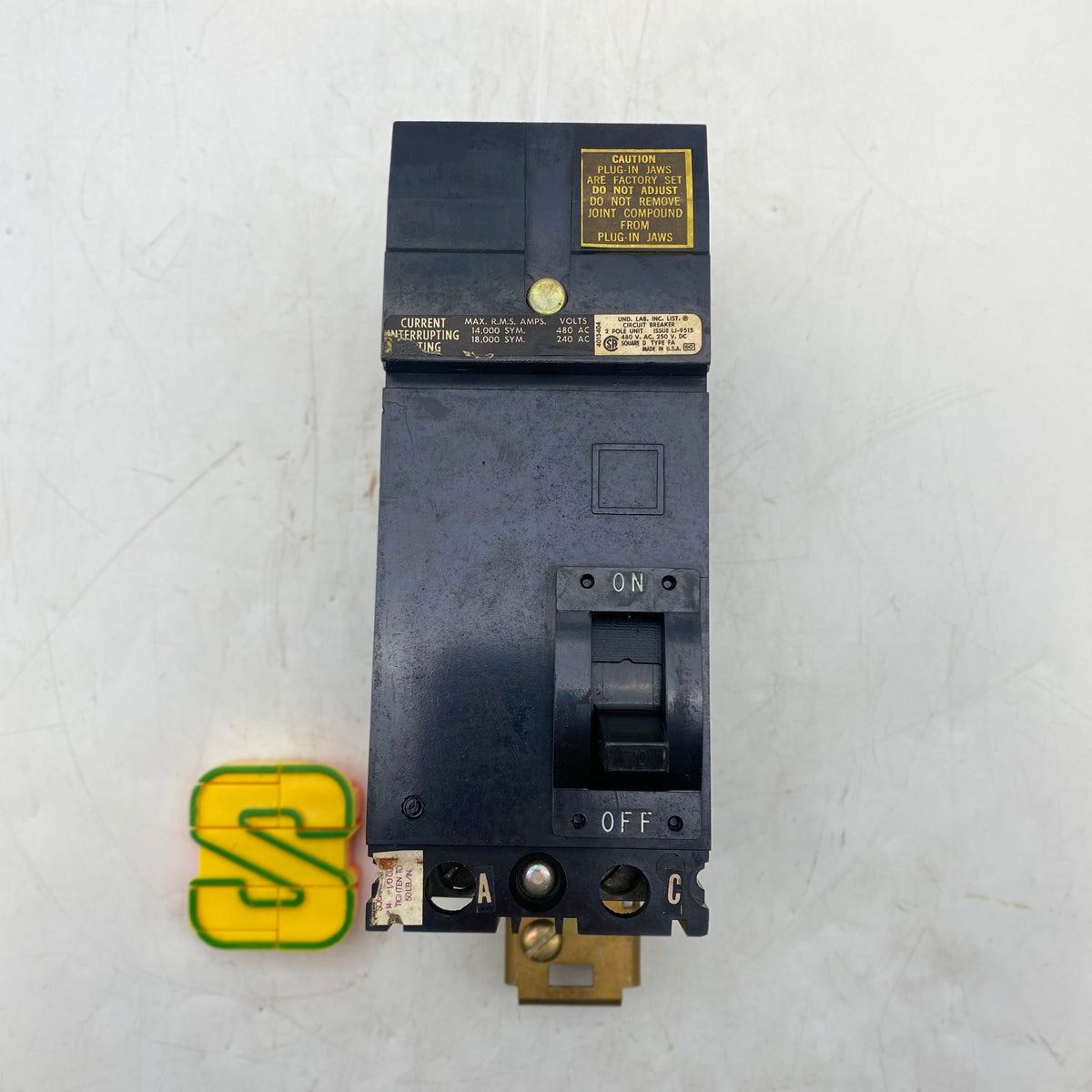 Square D FA-24070-AC Circuit Breaker Series 1 70A 480/240VAC 2-Pole (U ...