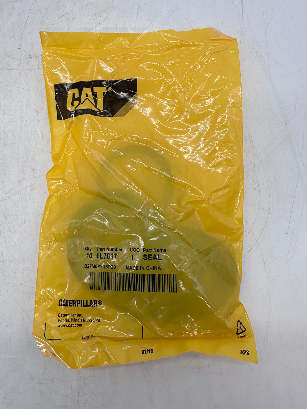 Caterpillar 6L-7817 OEM O-Ring Seal, 40.64mm ID *Lot of (16)* (New)