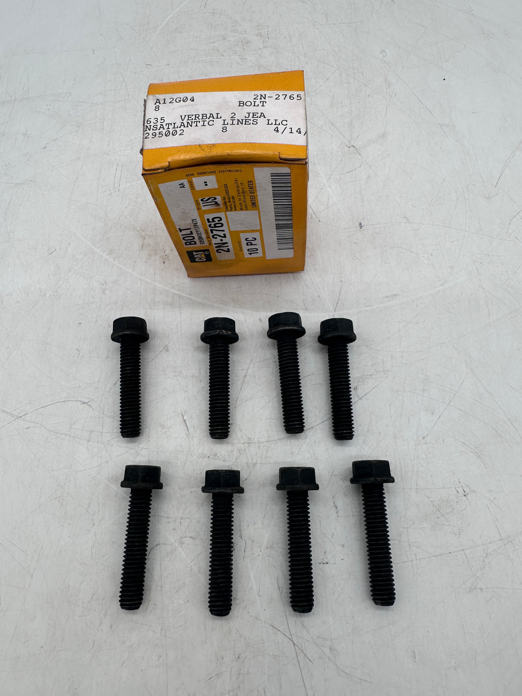 Caterpillar 2N-2765 OEM Hex Flange Head Bolt, 3/8