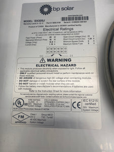 BP Solar 5200.0108 SX320J Solar Panel (Open Box)