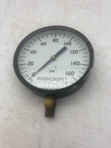 Ashcroft 45W1000-H-02L Pressure Gauge, 0-160 PSI, 4-1/2" Dia., *Lot of (2)* (Open Box)
