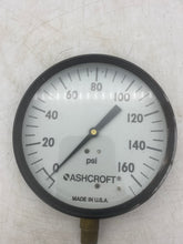 Load image into Gallery viewer, Ashcroft 45W1000-H-02L Pressure Gauge, 0-160 PSI, 4-1/2&quot; Dia., *Lot of (2)* (Open Box)
