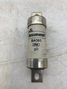 Cooper-Bussmann BA063 Low Voltage British Standard Fuse, 63A *Box of (20)* (Open Box)