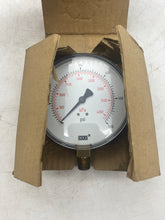 Load image into Gallery viewer, Wika 9768149 111.10 Pressure Gauge, 4&quot;, 0-600 PSI, 1/4&quot; NPT LM (Open Box)