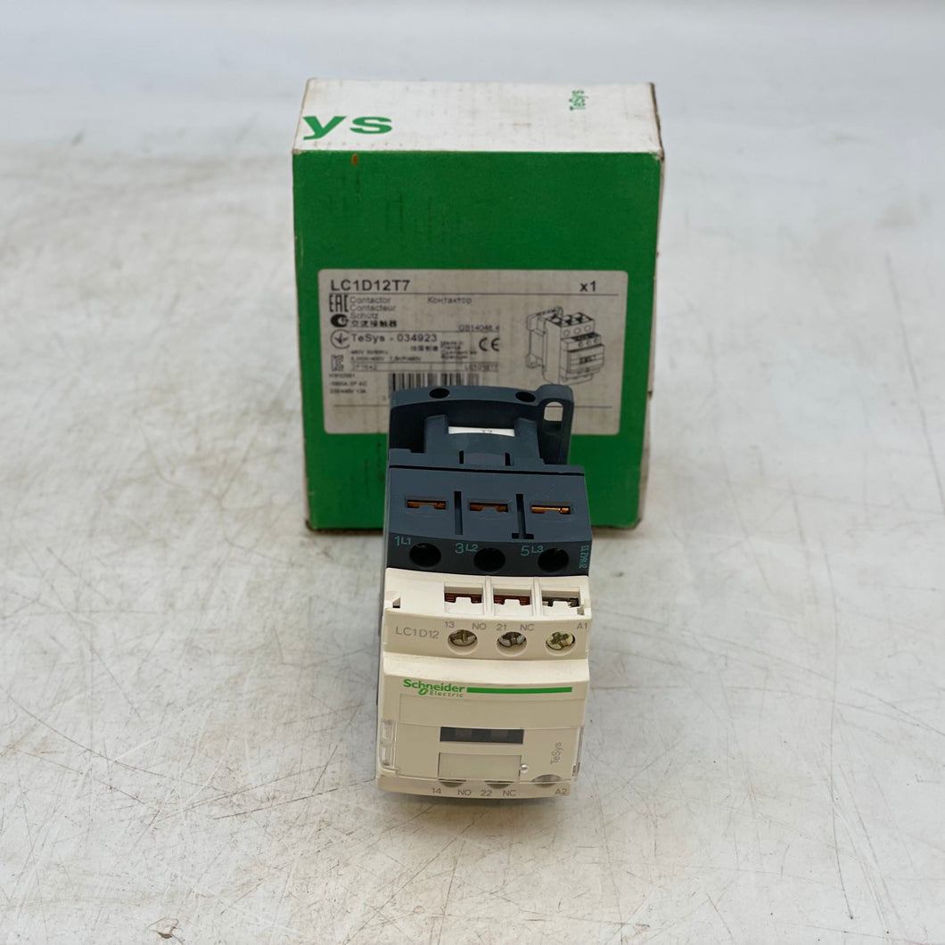 Schneider Electric LC1D12T7 Contactor w/ 480V Coil (New)