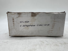Load image into Gallery viewer, PIC Gauges 201L-402A Vacuum Gauge, -30-0 PSI / -1-0Bar, Liq Fill, 4" Dial (New)